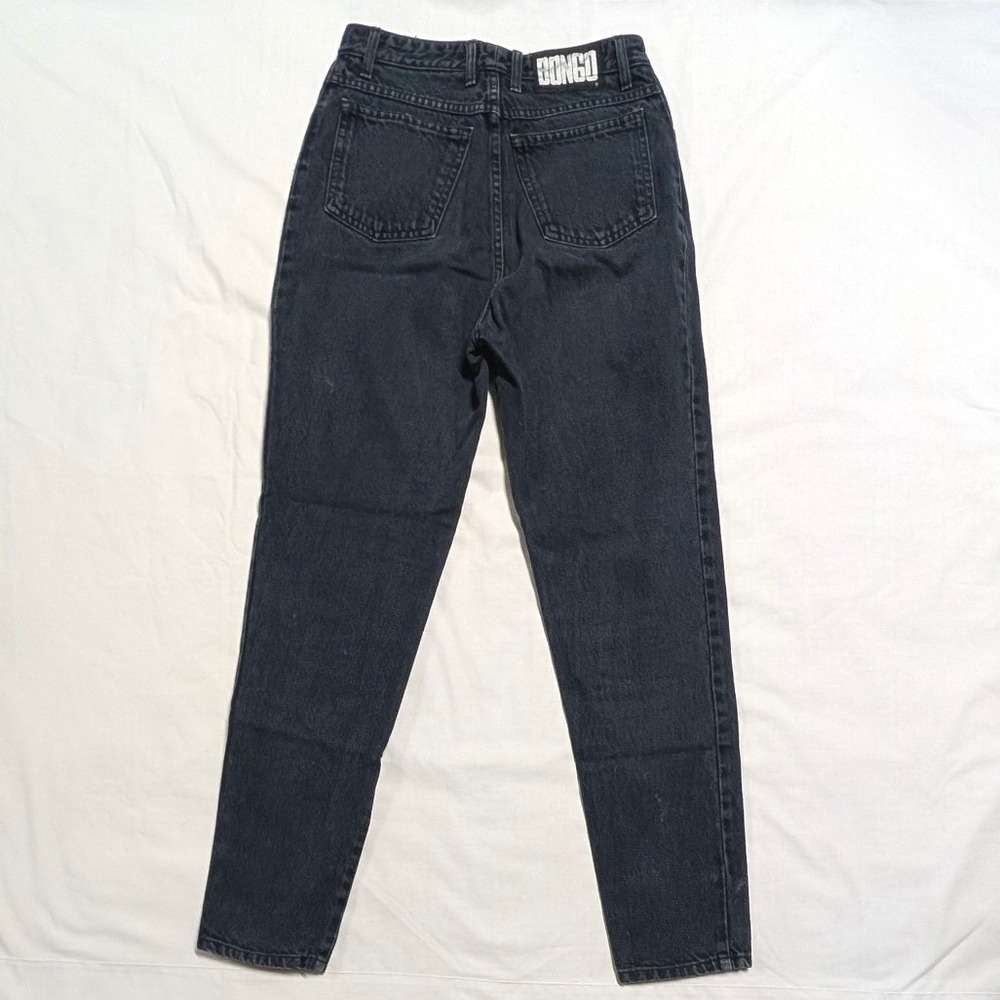 Vintage Gene Montesano Black High Waisted Mom Jeans Button Fly USA Made Sz 11